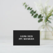 Black and White Business Card 名刺 (スタンド正面)