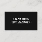 Black and White Business Card 名刺 (正面)