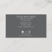 Black and White Business Card 名刺 (正面)