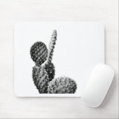 Black and White Cactus Zwart en Wit マウスパッド (マウス)
