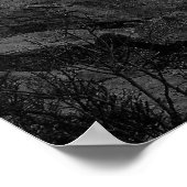 Black and White Castle Hill poster ポスター (角)