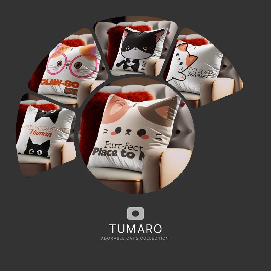  Black and white Cats are therapist with whiskers  Tシャツ