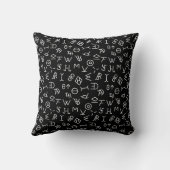 Black and White Cattle Brands クッション (裏面)