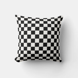 Black and white checkerboard pattern  クッション