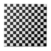 Black and white checkerboard pattern  タイル (正面)