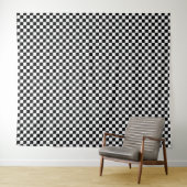 Black and white checkerboard pattern  タペストリー (インサイチュ(横))