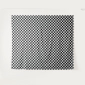 Black and white checkerboard pattern  タペストリー (正面(横))