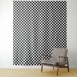 Black and white checkerboard pattern  タペストリー