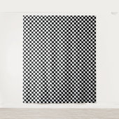 Black and white checkerboard pattern  タペストリー (正面)