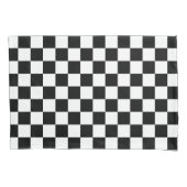 Black and white checkerboard pattern  枕カバー (正面左)