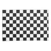Black and white checkerboard pattern  枕カバー (正面右)
