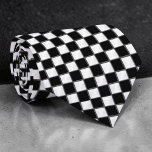 Black and White Checkered Custom Necktie ネクタイ<br><div class="desc">A timeless and versatile accessory, this custom necktie features a classic black and white pattern. Perfect for adding a touch of sophistication to any outfit, whether it's for a formal event, a business meeting, or simply to elevate your everyday look. The crisp stripes create a stylish and refined appearance, making...</div>