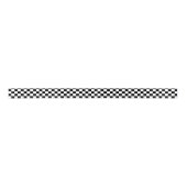 Black and White Checkered Print サテンリボン (正面)