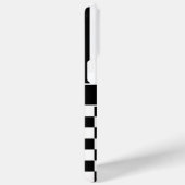 Black and White Checkered Striped Personalized Case-Mate iPhoneケース (裏面 / 右)