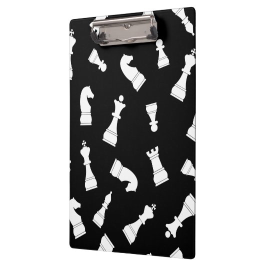 Black and White Chess Piece Pattern クリップボード (左)