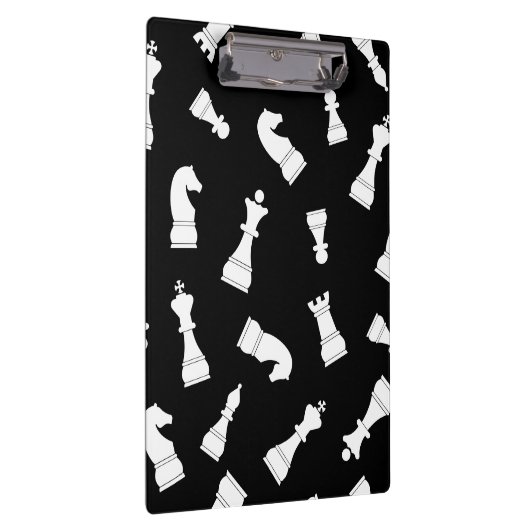 Black and White Chess Piece Pattern クリップボード (右)