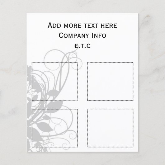 black and white Chic Business coupons チラシ (裏面)