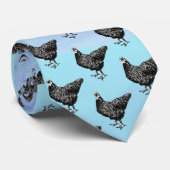 Black and white chicken drawing  ネクタイ (ロール)