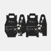 Black And White Chinoiserie Wedding Thank You フェイバーボックス (折り畳みなし)