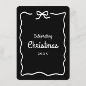 Black and White Christmas メニュー (裏面)