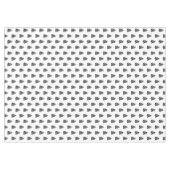 Black and White Christmas Trees Tablecloth テーブルクロス (正面(横))