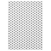Black and White Christmas Trees Tablecloth テーブルクロス (正面)