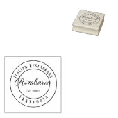 Black and White Circle Professional  Logo ラバースタンプ (押印)