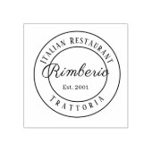 Black and White Circle Professional  Logo ラバースタンプ (インプリント)