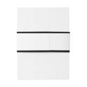 Black and White Classic Simple Minimalist Wedding 招待状ベリーバンド (裏面例)