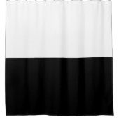Black and White Classic Striped Shower Curtain シャワーカーテン (正面)