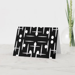 Black and white contemporary note card ノートカード