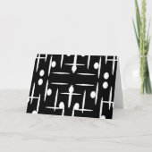 Black and white contemporary note card ノートカード (正面)