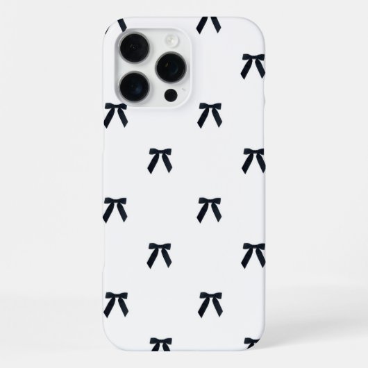 Black and White Coquette Girly Spring Summer  iPhoneケース (裏面)