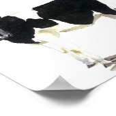 black and white cow poster ポスター (角)