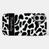 Black and White Cow Print  Case-Mate iPhoneケース (裏面 (横))