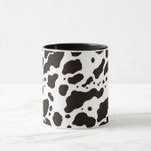 Black and White Cow Print Coffee Mug マグカップ (中央)
