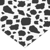 Black and White Cow Print Farmhouse ショートテーブルランナー (コーナー)