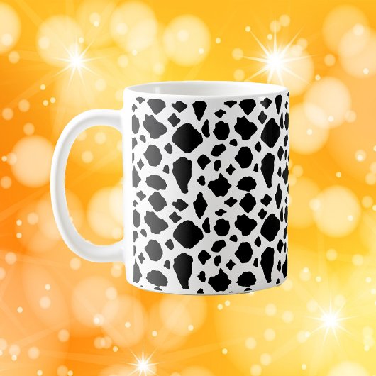 Black and White Cow Print Pattern Farmhouse  コーヒーマグカップ
