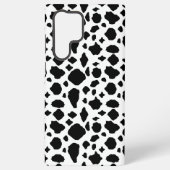 Black and White Cow Print Pattern Spots Samsung Galaxyケース (裏面)