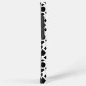 Black and White Cow Print Pattern Spots Samsung Galaxyケース (右側面)