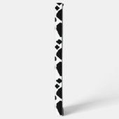 Black and White Cow Print Pattern Spots Samsung Galaxyケース (左側面)