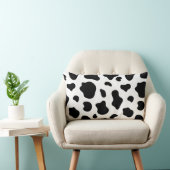 Black and White Cow Print Pillow Decorative  ランバークッション (椅子)