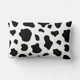 Black and White Cow Print Pillow Decorative  ランバークッション
