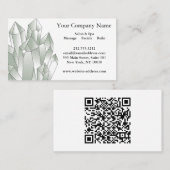 Black and White Crystals Salon Spa  名刺 (正面/裏面)