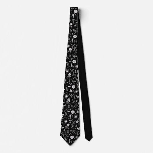 Black and White Custom Necktie ネクタイ (正面)