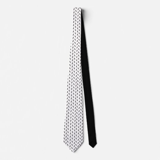 Black and White Custom Necktie ネクタイ (正面)