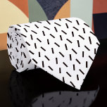Black and White Custom Necktie ネクタイ<br><div class="desc">A timeless and versatile accessory, this custom necktie features a classic black and white pattern. Perfect for adding a touch of sophistication to any outfit, whether it's for a formal event, a business meeting, or simply to elevate your everyday look. The crisp stripes create a stylish and refined appearance, making...</div>