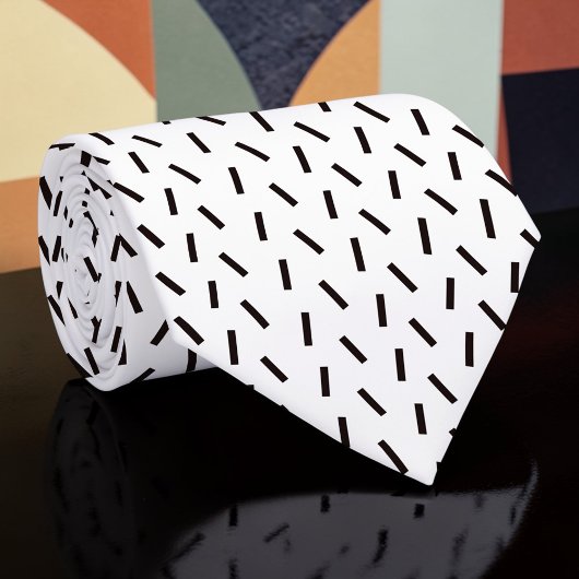 Black and White Custom Necktie ネクタイ