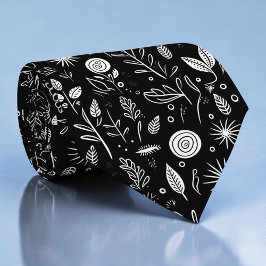 Black and White Custom Necktie ネクタイ