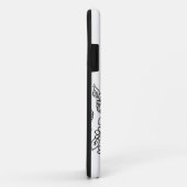 Black and white cute floral drawing Case-Mate iPhoneケース (裏面/右)